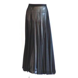 Amazone 1970's Sheer Pleated Midi Skirt - France
